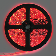 Ecola LED strip STD 4,8W/m 12V IP20 8mm 60Led/m Red красная светодиодная лента на катушке 5м. 5/250