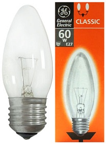 General Electric Брeст B35 60W 230V E27 CL свеча прозр. (10/100)