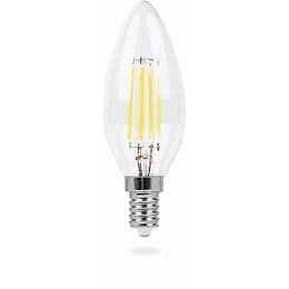 Feron LB-68 E14 5W 4000K 550Lm 230V лампа светодиодная диммируемая свеча филамент 100*35мм 1/10/100