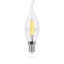 Feron LB-69 E14 5W 2700K 530Lm 230V лампа светодиодная диммируемая свеча на ветру филамент 1/10/100